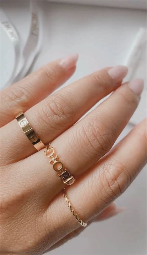 dior ring herren gold|Dior gold rings for women.